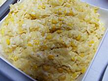 Fot. niebieska-różyczka, Sałatka ziemniaczana z czosnkiem i kukurydzą