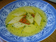 Fot. niebieska-różyczka, Rosół wieprzowo cielęcy z kostką z kaszy manny