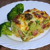 Zapiekanka z brokułem i makaronem