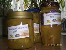 Fot. stokrotka390, Wykwintna konfitura: ananas-sliwka-imbir