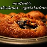 Muffinki śliwkowo - czekoladowe