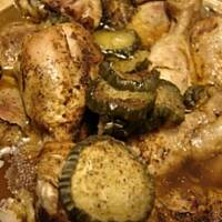 Pałki kurczaka z ogórkami