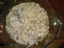 Fot. Kolorowa75, Pieczona pierś z drobiu z pieczarkami, w śmietanie