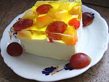 Fot. niebieska-różyczka, Cytrynowy sernik na zimno lekki jak mgiełka