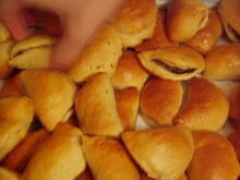 Fot. AkeksandraK, pieczone pierogi drożdżowe z kapustą i grzybami