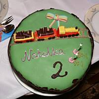 Tort urodzinowy dla Natalki - pociąg