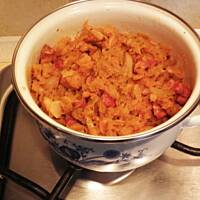 Kapusta z kolendrą.