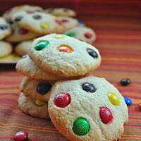 Ciasteczka z m&m's