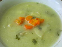 Fot. ezelka, Zupa pieczarkowa z makaronem i chrzanem