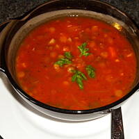 zupa z soczewicy i pomidorów wg Anes