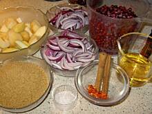 Fot. tineczka, Salsa z czerwonych borowek z gruszka