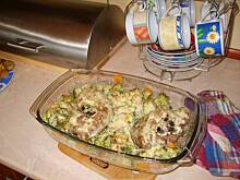 Fot. Wróbelek, golonka z jarzynami na parze