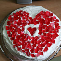 Ciasto torcik dla zakochanych