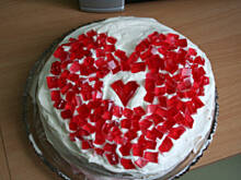 Fot. powsinoga, Ciasto torcik dla zakochanych