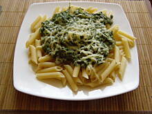 Fot. Beataria, Penne ze szpinakiem i szynką przepisu Beatarii