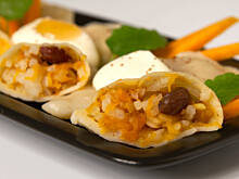 Fot. Wkn, Pierogi z dynią i jaśminowym ryżem