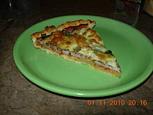 Fot. Satina, Tarta z pieczarkami i serem