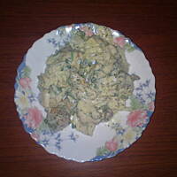 Pieczona piers z drobiu w sosie śmietanowo-pietruszkowo-czosnkowym