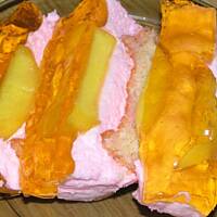 Ptasie mleczko z brzoskwiniami