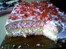 Fot. baryz1, Przekładaniec owocowo-kremowy  z biszkoptem