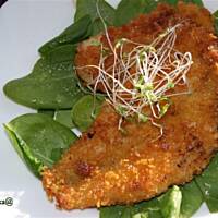 Sola w panierce kukurydzianej z serem