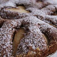 Czekolada i gruszki w cieście