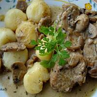 Polędwiczki z pieczarkami i tymiankiem