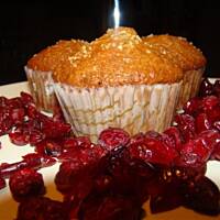 Muffinki z żurawiną i pomarańczą