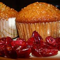 Muffinki z żurawiną i pomarańczą