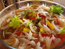 Fot. bernika, Zielony śledź opiekany w kolorowej zalewie