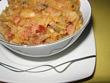 Fot. IwonaF, Bigos z młodej kapusty z pieczarkami