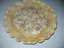 Fot. Mońcia, Ciasto francuskie z serem pleśniowym i gruszką