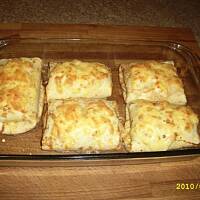 Omlety z mięsnym farszem zapiekane