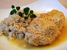 Fot. katy12, Roladki z kurczaka w winno - cytrynowo - maślanym sosie