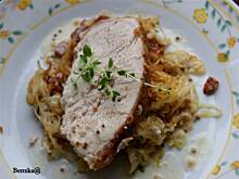 Fot. bernika, Schab z kapustą i sosem musztardowym