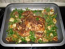 Fot. MoniaKociara, Pieczony kurczak natarty przyprawami