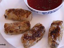 Fot. bernika, Sajgonki z kapusta kiszoną i barszczem