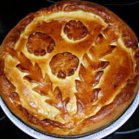 Kulebiak drożdzowy z kapustą