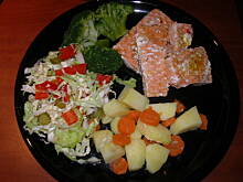 Fot. olusia23, Uczta z parowaru łosoś i spółka ;)