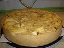 Fot. nutella, Ciasto z jabłkami zatopionymi w pysznej polewie