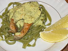 Fot. aczp, Łosoś w sosie cytrynowym