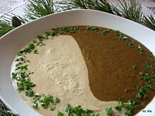 Fot. izeczka, Zupa-krem z borowików w dwóch kolorach