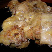 Kalafior panierowany zapiekany z serem