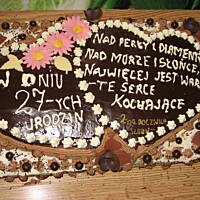 tort  jubileuszowy "Dwa Serca"