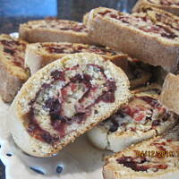 ciasteczka roladki z masa zurawinowa