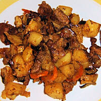 Karkówka pieczona z ziemniakami wg M&Ł