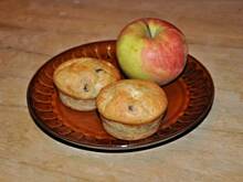 Fot. caerolyn, Muffiny jogurtowe z jabłkiem i rodzynkami