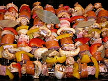 Fot. olusia23, Szaszłyki warzywno-mięsne