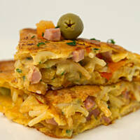 Omlet grzybek z makaronem czyli lodówkowe czary mary