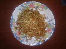 Fot. Kolorowa75, makaron ze skwarkami śmietankowymi